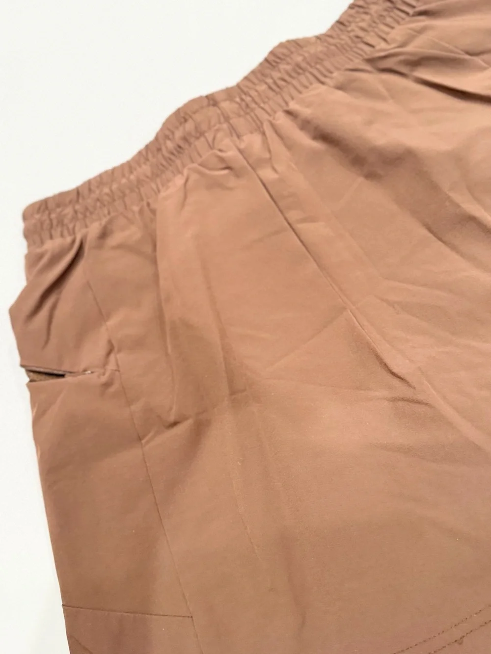 Avalanche Men's Brown Athletic Elastic Waist Shorts
